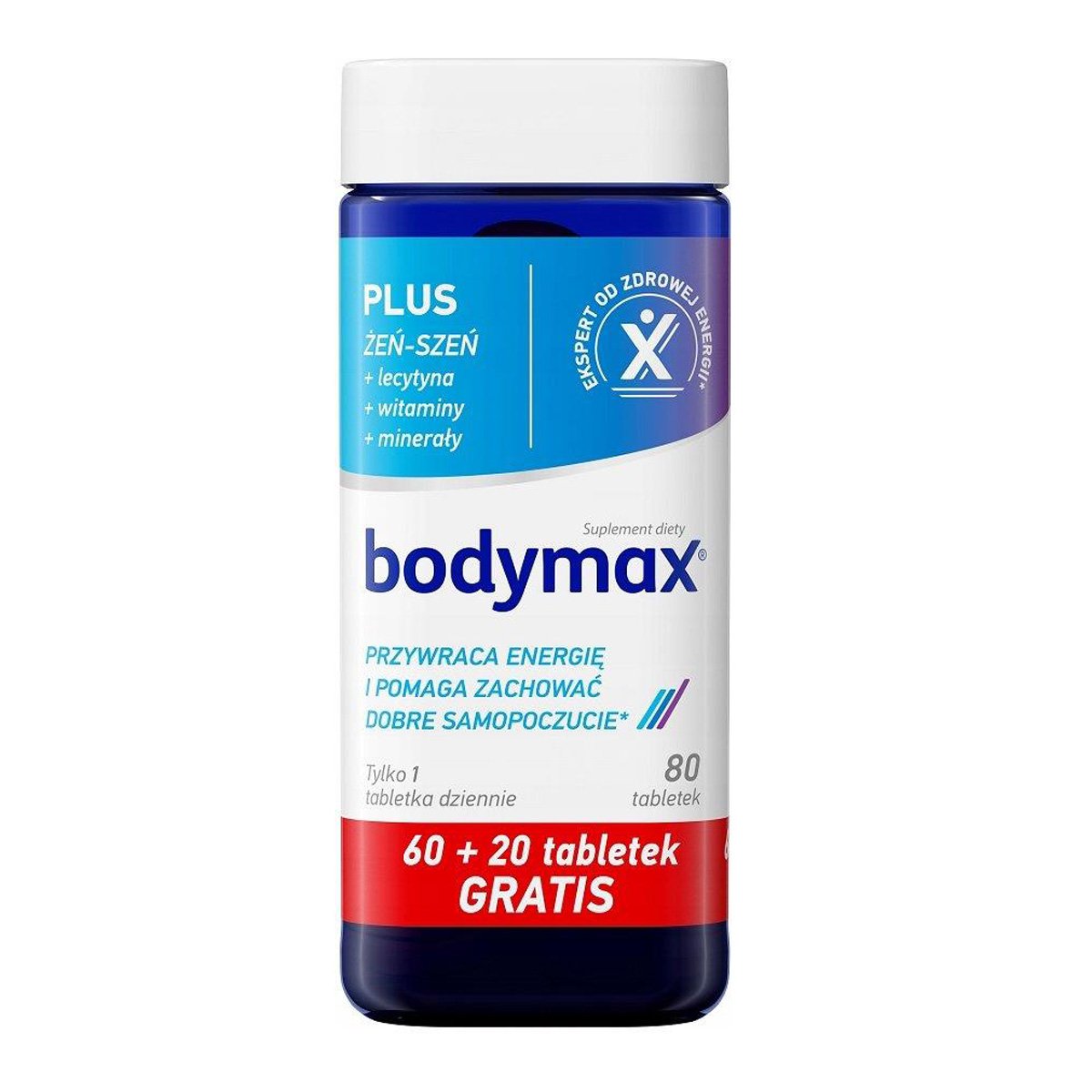 Bodymax Plus Vitamins with Korean Ginseng Extract 80 Tablets - Naturima