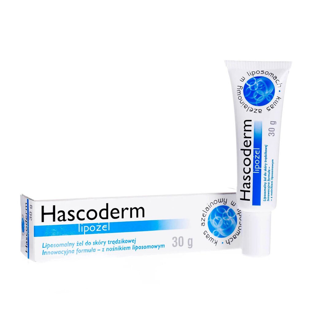 Hascoderm lipozel lipogel made for acne treatment